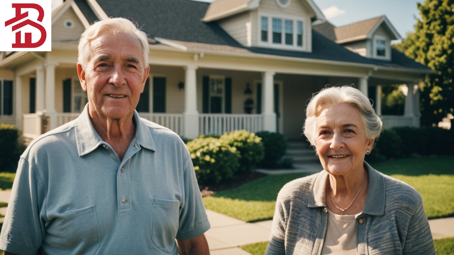 Senior Birmingham homeowners meeting with Bama Home Buyer representative about fast home sale for assisted living transition